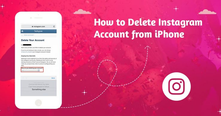 how to delete insta acc on iphone