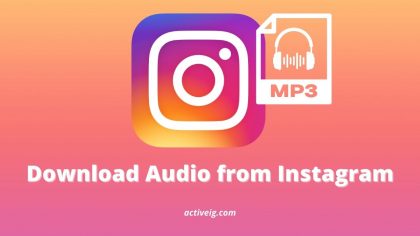 Download Audio from Instagram