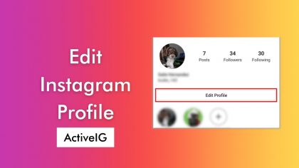 How to Edit Your Instagram Profile