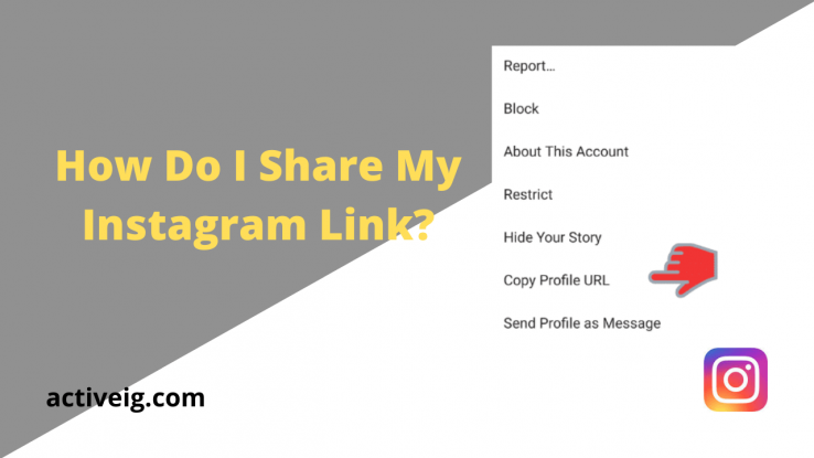 How do i share my instagram link