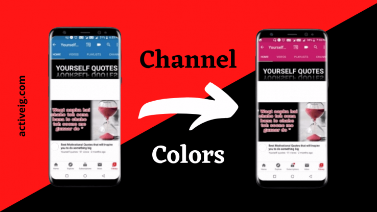 How to change the Youtube channel color?