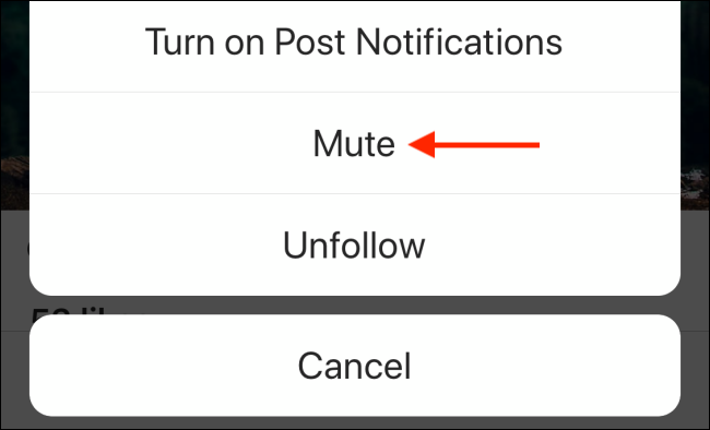 Mute Someone on Instagram Step 2