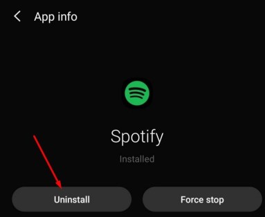 Reinstall The Spotify App