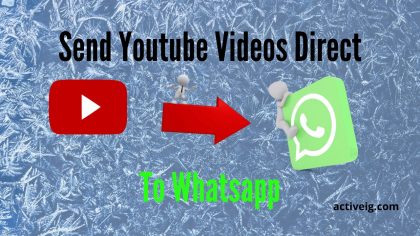 Send Youtube Videos Direct to whatsapp