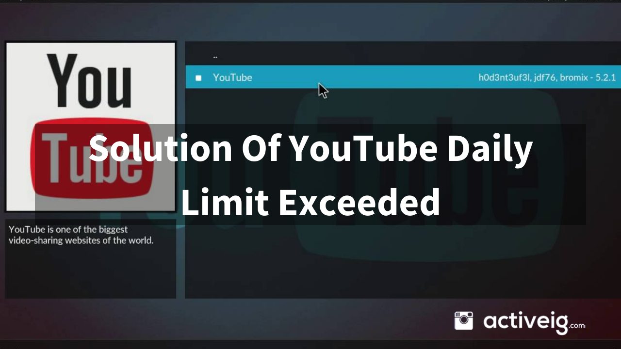 Solution of YouTube Daily LImit Exceed?