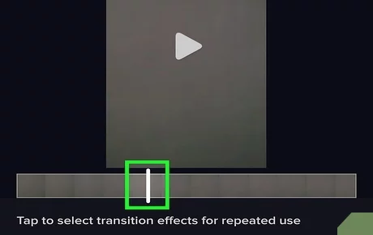 Tap To Select Transition Effects For Repeated Use