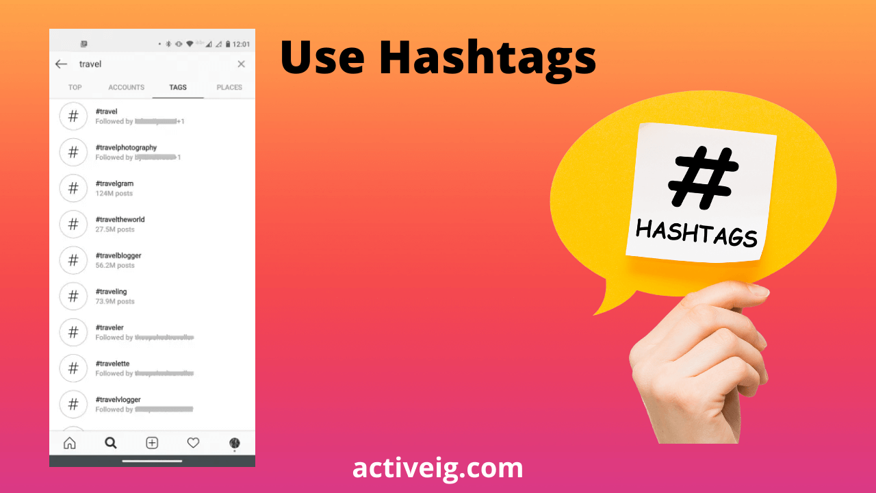 Use Hashtags