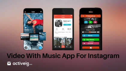 Video with music app for Instagram