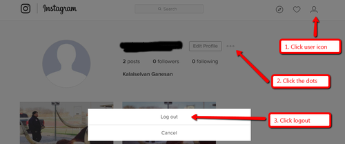 Instagram Logout Steps