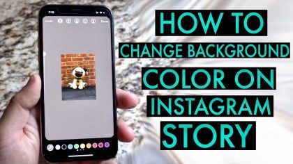 How to change background color on Insta Story