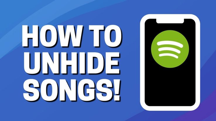 How to unhide spotify songs?