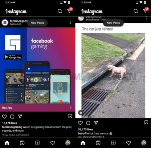 Step to put Instagram on Dark Mode